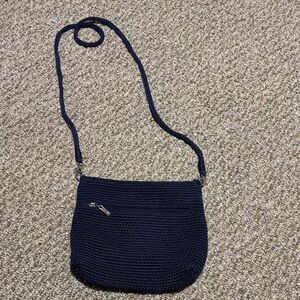 The Sak Navy Blue Crochet Crossbody Bag